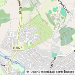 Map of Wimborne, Dorset