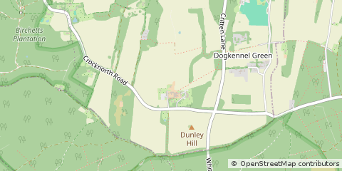 Map of Dorking, Surrey