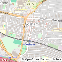 Map of Cosham, Hampshire