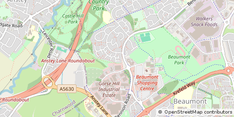 Map of Leicester