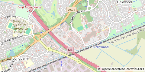 Map of Warrington