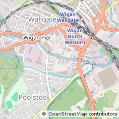 Map of Wigan, Lancashire