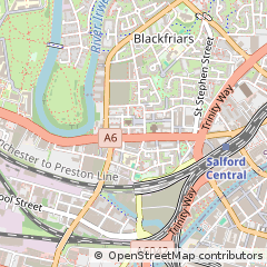 Map of Salford, Manchester