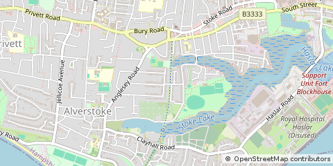 Map of Gosport, Hampshire