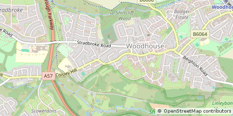 Map of Sheffield