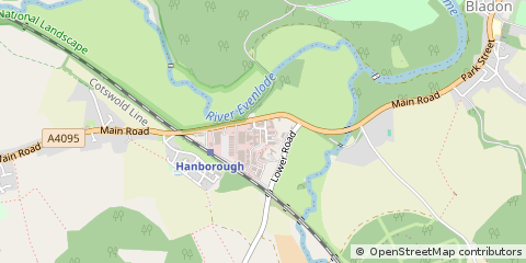 Map of Witney, Oxfordshire