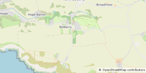 Map of Kingsbridge, Devon
