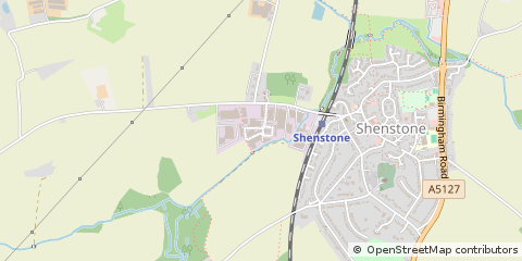 Map of Lichfield, Staffordshire