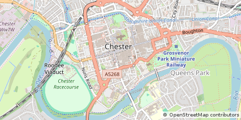 Map of Chester, Cheshire