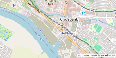 Map of Clydebank, Dunbartonshire