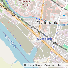 Map of Clydebank, Dunbartonshire