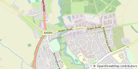 Map of Alcester, Warwickshire