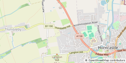 Map of Horncastle, Lincs