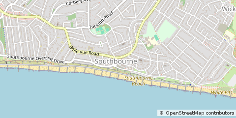 Map of Bournemouth, Dorset