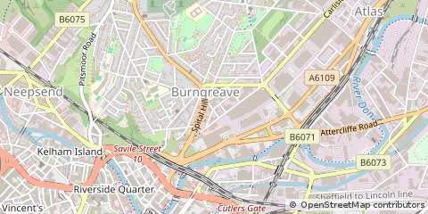 Map of Sheffield