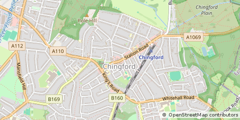 Map of Chingford, London
