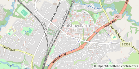Map of Wilmslow, Cheshire
