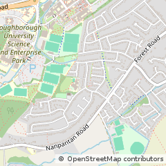 Map of Loughborough, Leicestershire