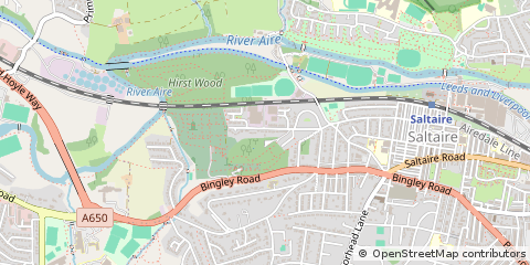 Map of West Yorkshire