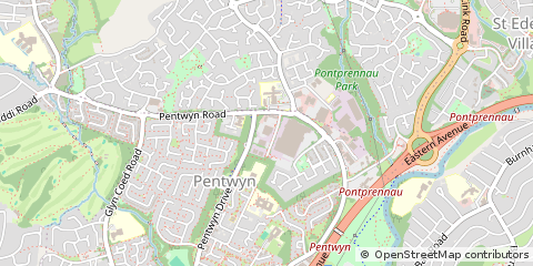 Map of Cardiff
