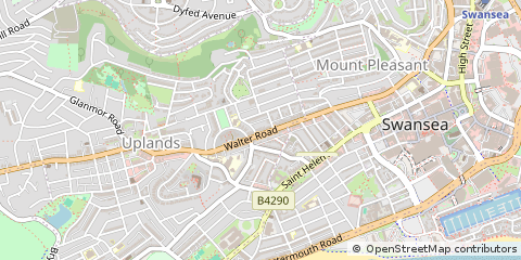 Map of Swansea