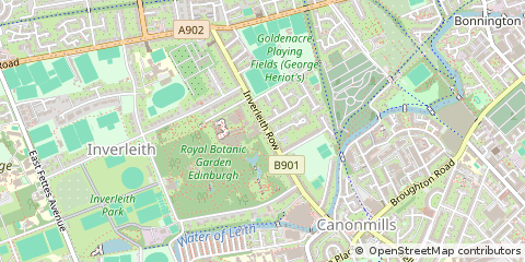 Map of 20A Inverleith ROW, Edinburgh