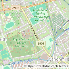 Map of 20A Inverleith ROW, Edinburgh