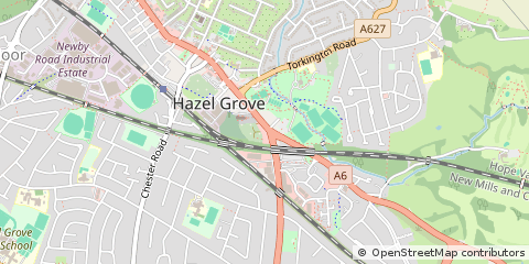 Map of Stockport, Cheshire