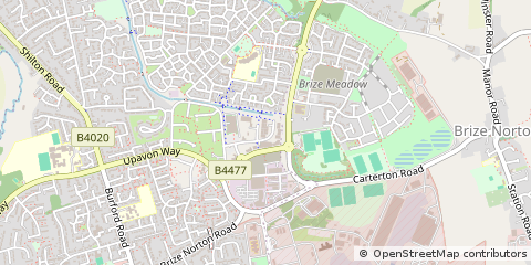 Map of Carterton, Oxfordshire