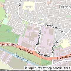 Map of Widnes, Cheshire