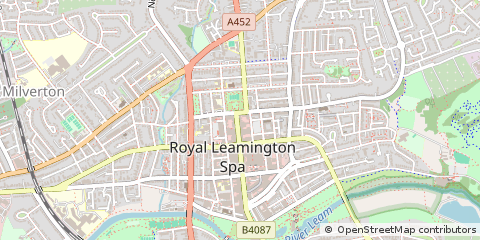 Map of Leamington SPA, Warwickshire