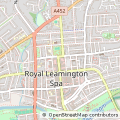 Map of Leamington SPA, Warwickshire
