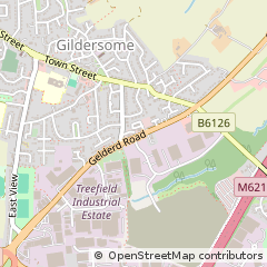 Map of Leeds, West Yorkshire