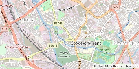 Map of Stoke-on-Trent