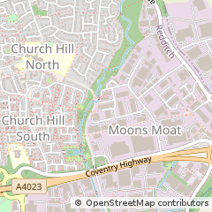 Map of Redditch, Worcs