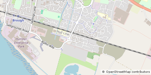 Map of Brough, East Yorkshire