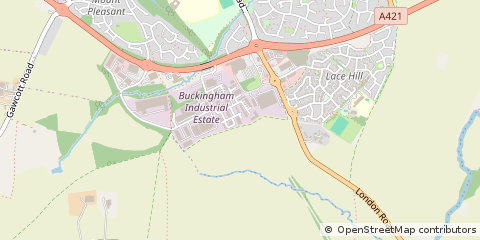 Map of Buckingham, Buckinghamshire