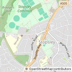 Map of Luton, Bedfordshire