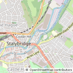 Map of Stalybridge, Greater Manchester