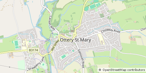 Map of Ottery ST Mary