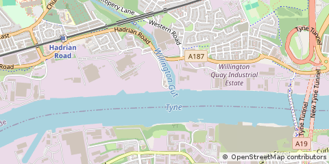 Map of Wallsend, Tyne and Wear