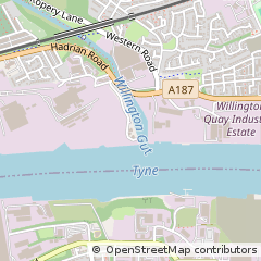Map of Wallsend, Tyne and Wear