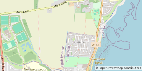 Map of Sunderland