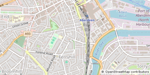 Map of Aberdeen