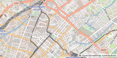 Map of Manchester