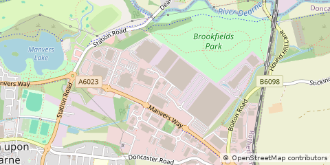 Map of Rotherham
