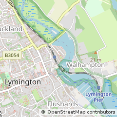 Map of Lymington, Hampshire