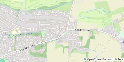 Map of Leeds, West Yorkshire