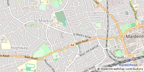 Map of Maidenhead, Berkshire