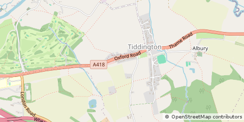 Map of Thame, Oxfordshire